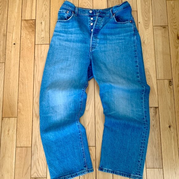 Vintage Levi's Big E Fly Button Jeans Men's size 30 Blue Denim 90s Y2K - Picture 1 of 8